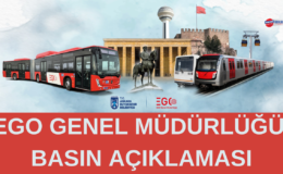 ABB EGO GENEL MÜDÜRLÜĞÜ BASIN AÇIKLAMASI YAYINLADI.