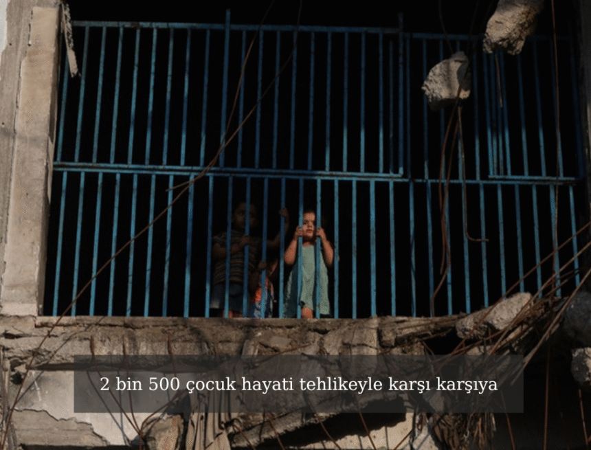 Gazze’de açlık krizi derinleşiyor: 2 bin 500 çocuk hayati tehlikeyle karşı karşıya