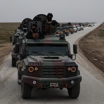 Suriye İçişleri Bakanlığına bağlı güvenlik konvoyu YPG’nin işgali altındaki Haseke’ye giriş yaptı