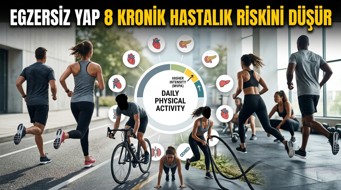 Günlük Hareketin %4’ü 8 Hastalıktan Koruyor