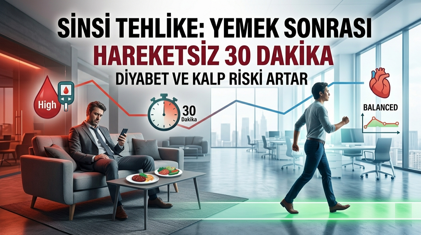 Sinsi Tehlike: Yemekten Sonraki Hareketsiz 30 Dakika
