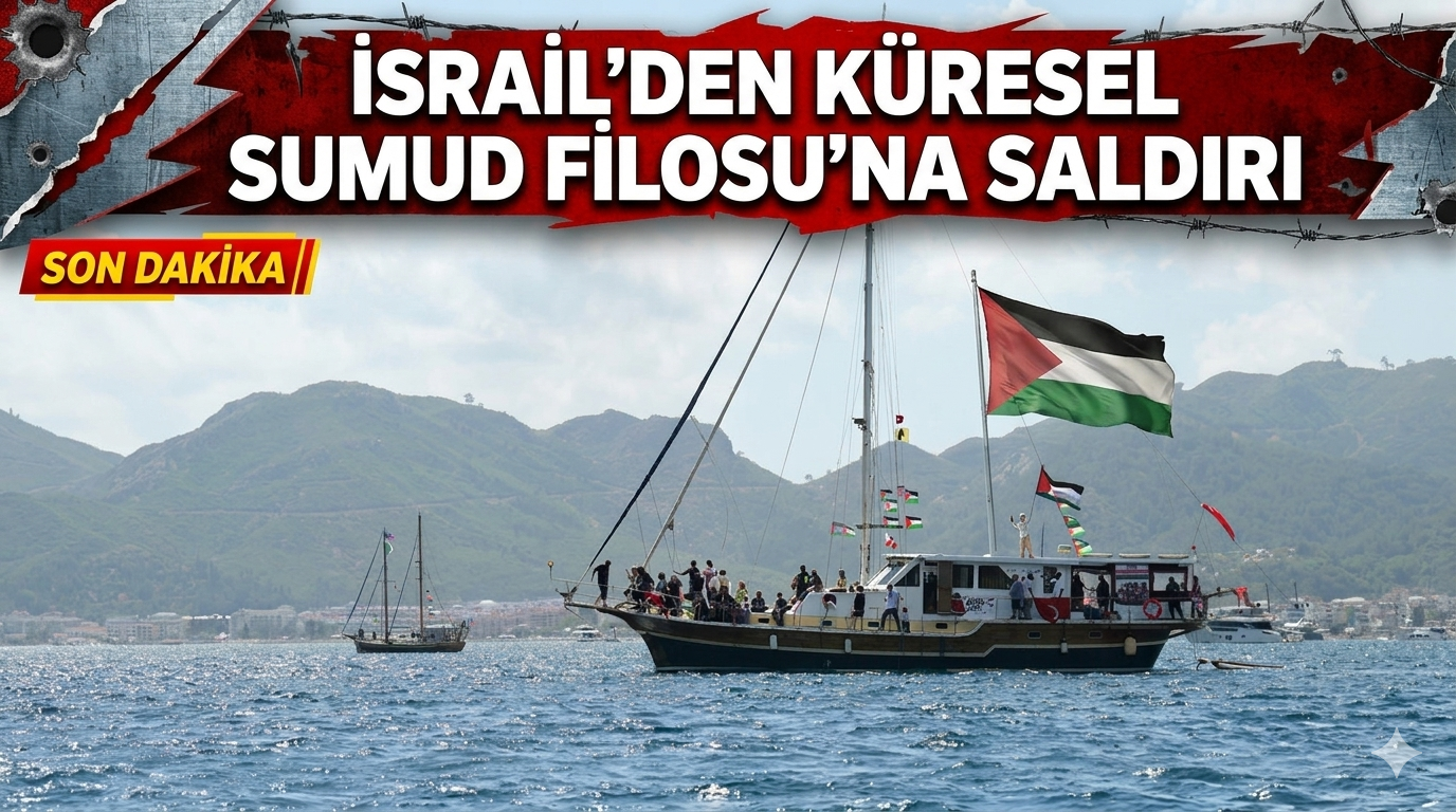 İsrail’den Yardım Konvoyuna Müdahale: Sumud Filosu Hedef Alındı