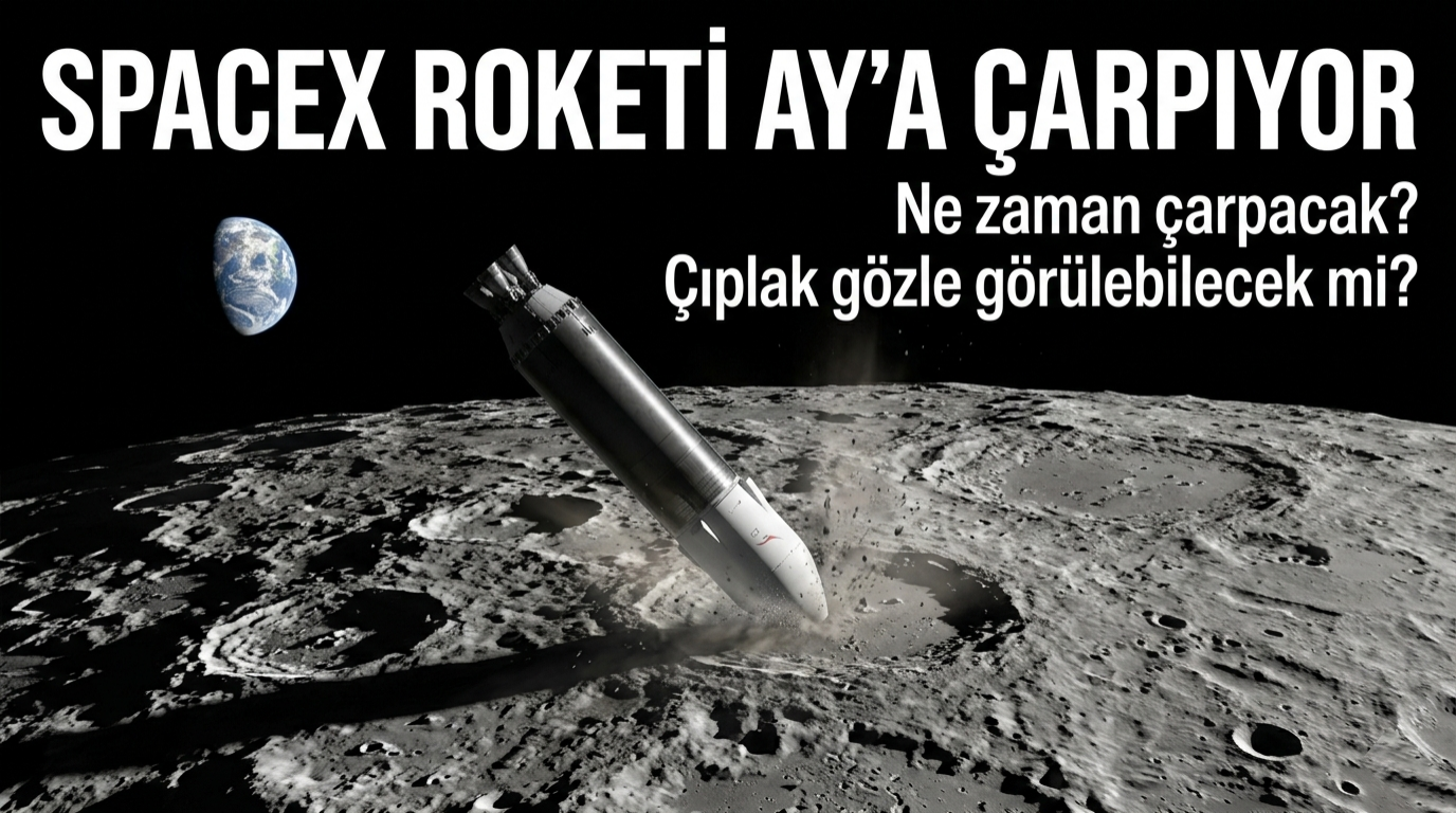 SpaceX Roketi Ay’a Doğru İlerliyor