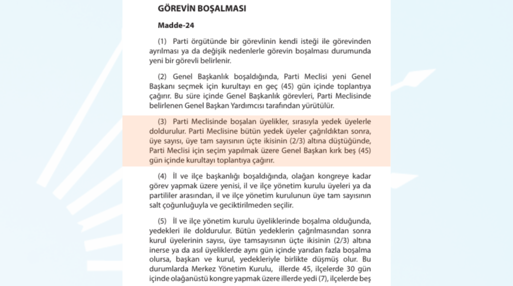 chp-24.-madde-1024x572 CHP'de 57 Parti Meclisi üyesinden 28’i İstifa Etti