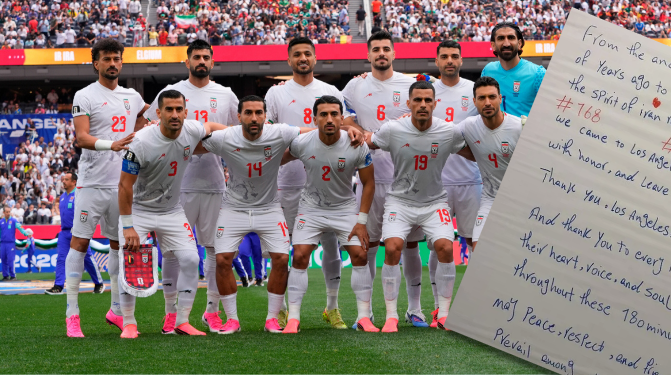 İranlı Futbolcular Los Angeles Soyunma Odasına Not Bıraktı