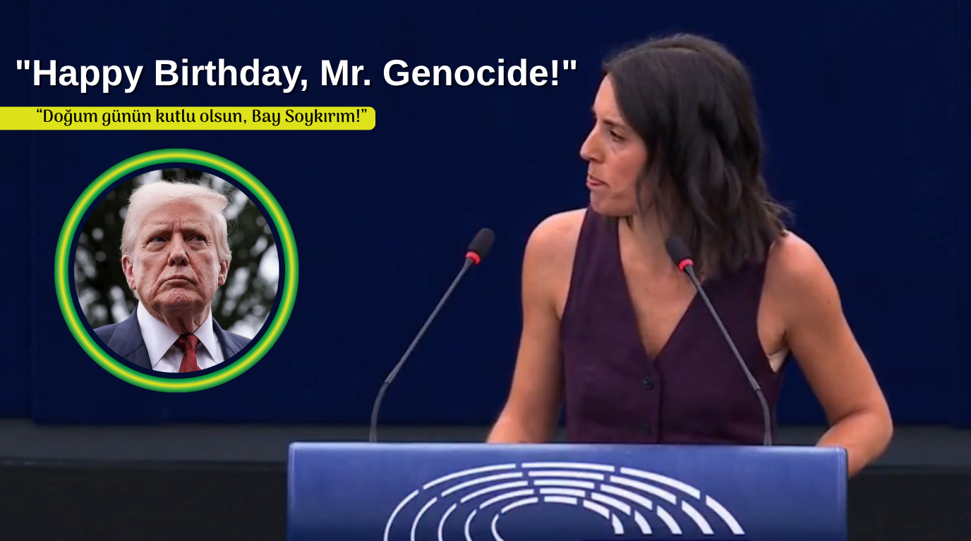 Irene Montero: “Doğum günün kutlu olsun, Bay Soykırım!”