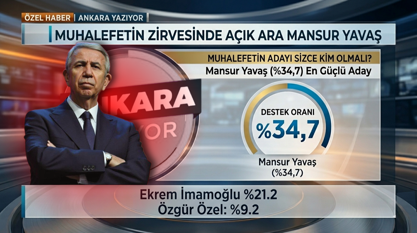 Muhalefetin Zirvesinde Açık Ara Mansur Yavaş